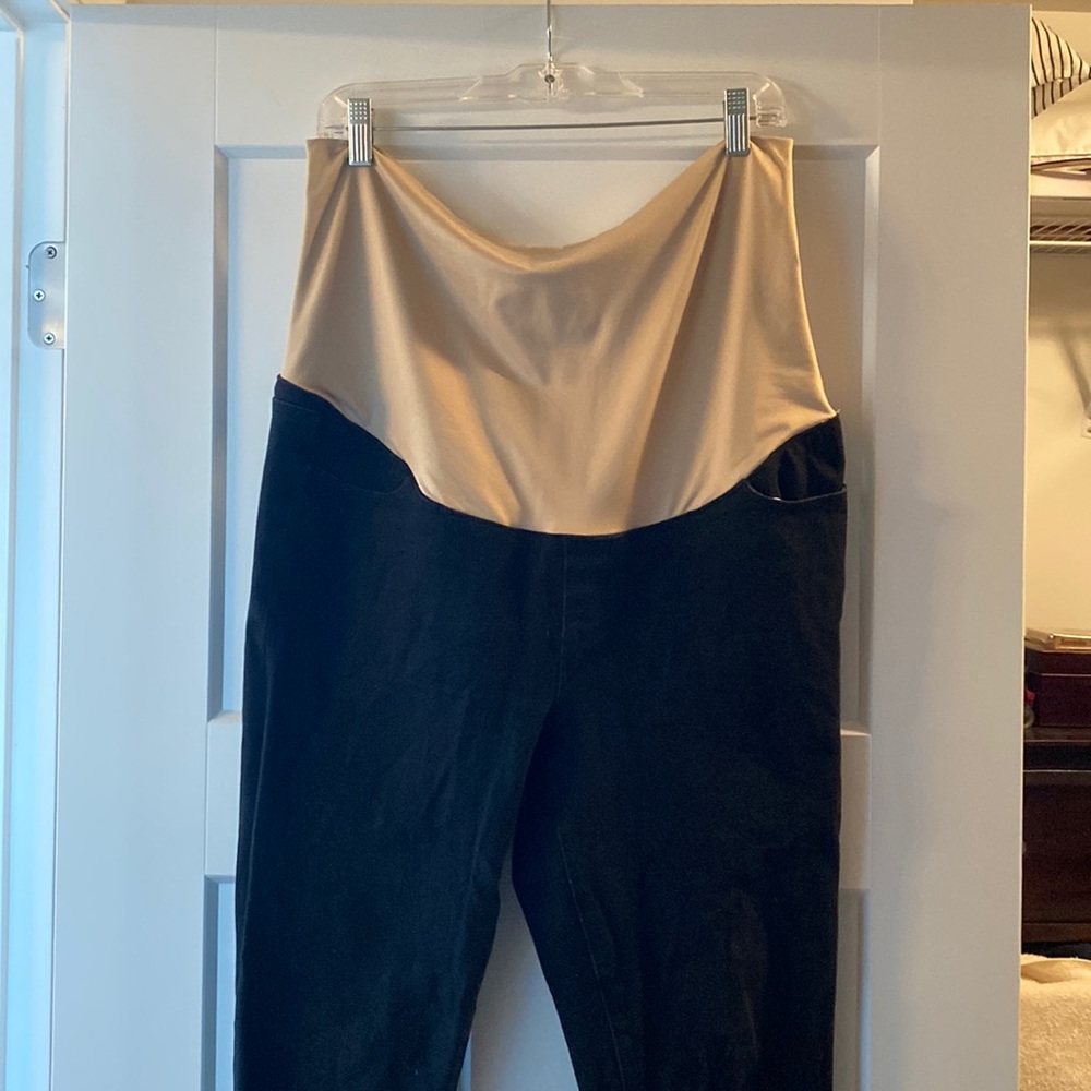 Loft Maternity Black denim size 14